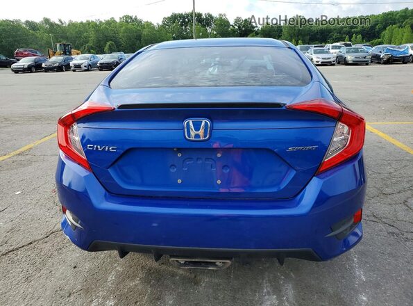 2HGFC2F83LH504716 2020 HONDA CIVIC Blue Widok z tyłu