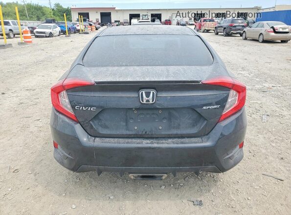 2HGFC2F83LH508751 2020 HONDA CIVIC Black Widok z tyłu