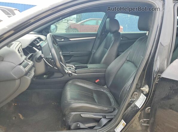 2HGFC2F83LH508751 2020 HONDA CIVIC Black Widok wnętrza z przodu