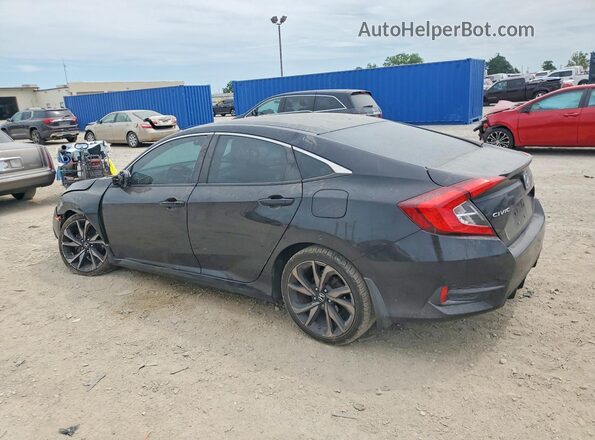 2HGFC2F83LH508751 2020 HONDA CIVIC Black Tył lewy