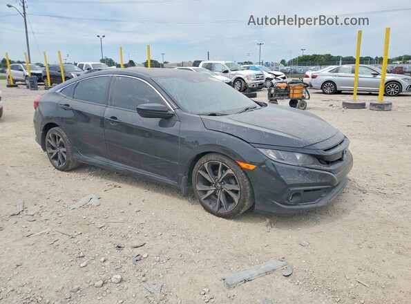2HGFC2F83LH508751 2020 HONDA CIVIC Black Przód prawy