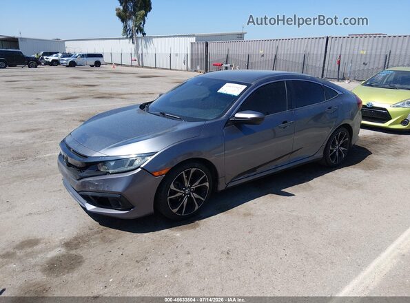 2HGFC2F83LH513626 2020 HONDA CIVIC Gray Front left