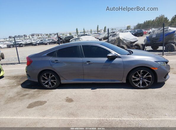 2HGFC2F83LH513626 2020 HONDA CIVIC Gray Rear interior view