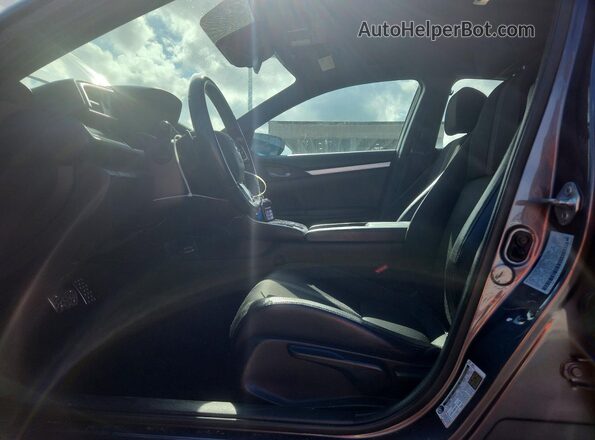 2HGFC2F83MH514258 2021 HONDA CIVIC Gray Vista interior delantera