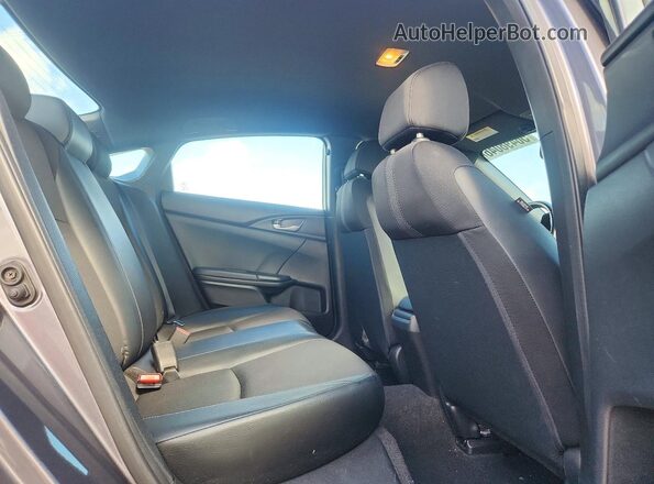 2HGFC2F83MH514258 2021 HONDA CIVIC Gray Vista de los asientos traseros