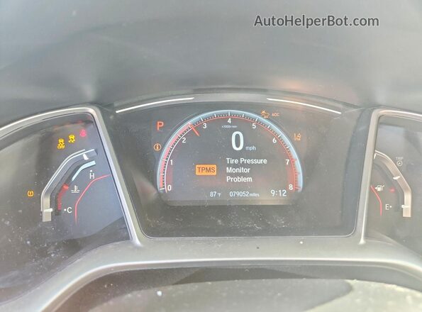 2HGFC2F83MH514258 2021 HONDA CIVIC Gray Vista del cuadro de instrumentos