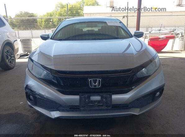 2HGFC2F83MH523851 2021 HONDA CIVIC Silver ხელსაწყოთა პანელის ხედი