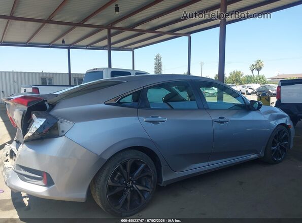 2HGFC2F83MH523851 2021 HONDA CIVIC Silver უკანა სალონის ხედი