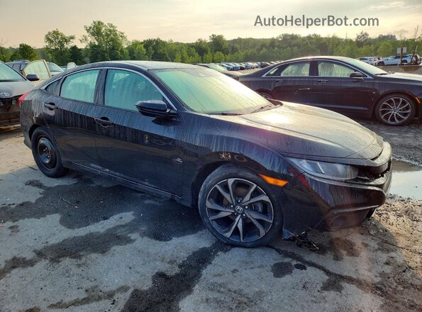 2HGFC2F83MH535899 2021 HONDA CIVIC Black Передня права чверть