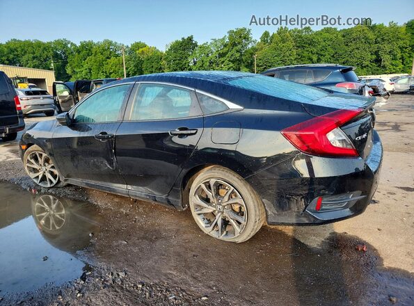 2HGFC2F83MH535899 2021 HONDA CIVIC Black Задня ліва чверть