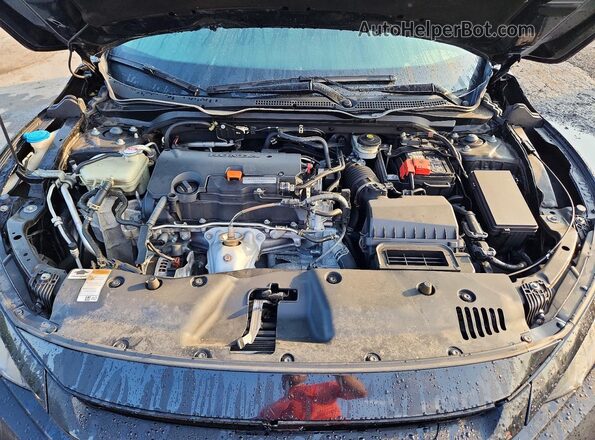 2HGFC2F83MH535899 2021 HONDA CIVIC Black Вид задньої частини салону