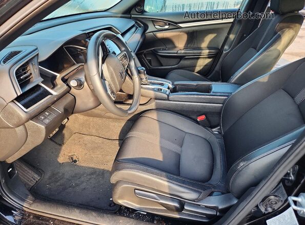 2HGFC2F83MH535899 2021 HONDA CIVIC Black Вид салону спереду