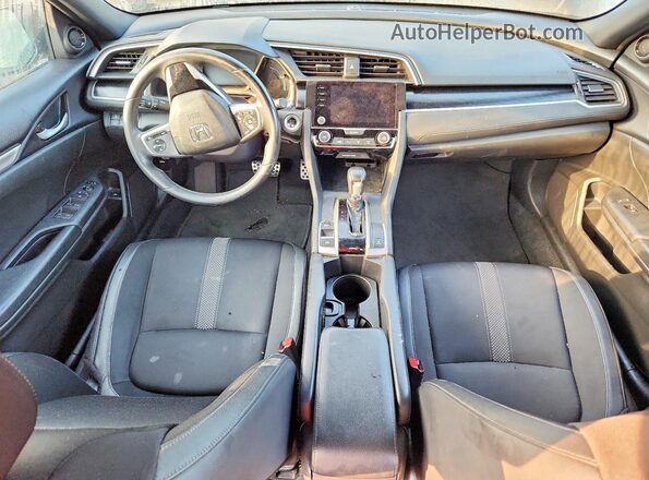 2HGFC2F83MH535899 2021 HONDA CIVIC Black Вид панелі приладів