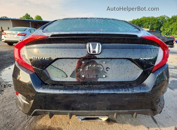 2HGFC2F83MH535899 2021 HONDA CIVIC Black Вид ззаду