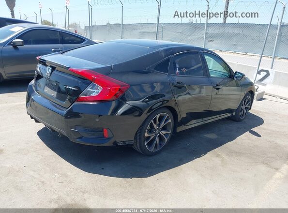 2HGFC2F83MH537619 2021 HONDA CIVIC Black Trasero derecho