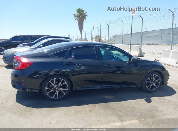 2HGFC2F83MH537619 2021 HONDA CIVIC Black Vista interior trasera