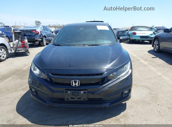 2HGFC2F83MH537619 2021 HONDA CIVIC Black Vista del cuadro de instrumentos