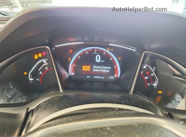 2HGFC2F83MH542836 2021 HONDA CIVIC Silver Սարքավորումների վահանակի տեսք