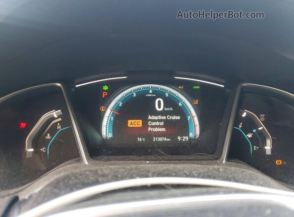 2HGFC2F84HH010212 2017 HONDA CIVIC White Instrument cluster view