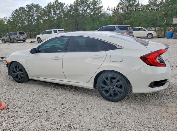 2HGFC2F84KH571064 2019 HONDA CIVIC Белый Задняя левая четверть