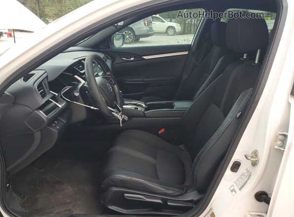 2HGFC2F84KH571064 2019 HONDA CIVIC Белый Вид салона спереди