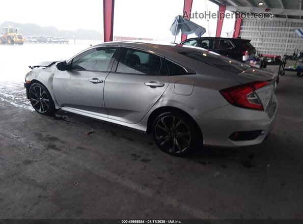 2HGFC2F84KH579813 2019 HONDA CIVIC Gray Tył lewy