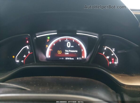 2HGFC2F84KH579813 2019 HONDA CIVIC Gray Widok tylnych siedzeń