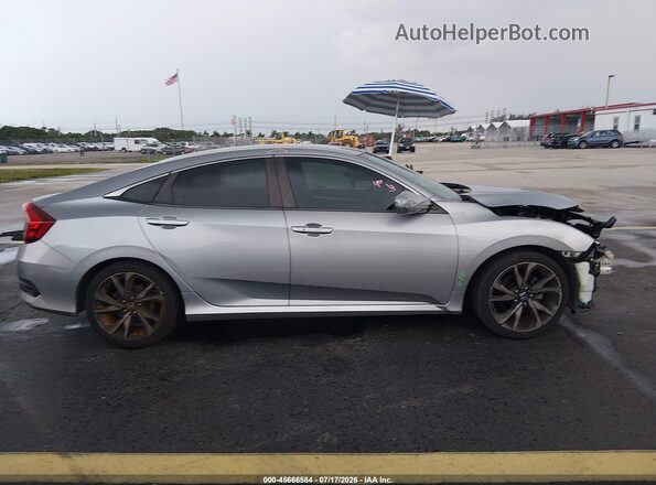 2HGFC2F84KH579813 2019 HONDA CIVIC Gray Widok wnętrza 360 stopni