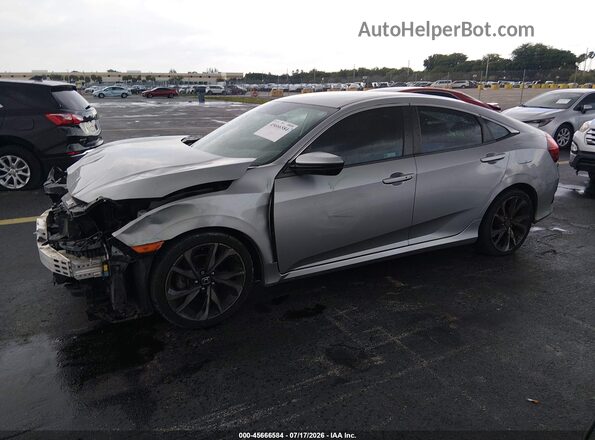 2HGFC2F84KH579813 2019 HONDA CIVIC Gray Przód lewy