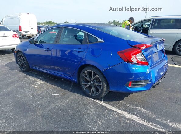 2HGFC2F84KH583117 2019 HONDA CIVIC Blue უკანა მარცხენა