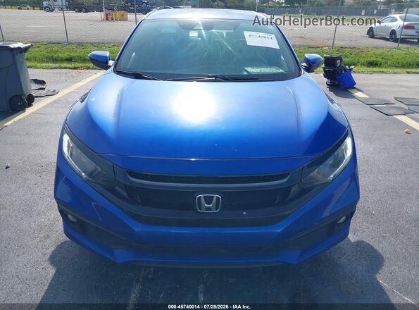 2HGFC2F84KH583117 2019 HONDA CIVIC Blue ხელსაწყოთა პანელის ხედი