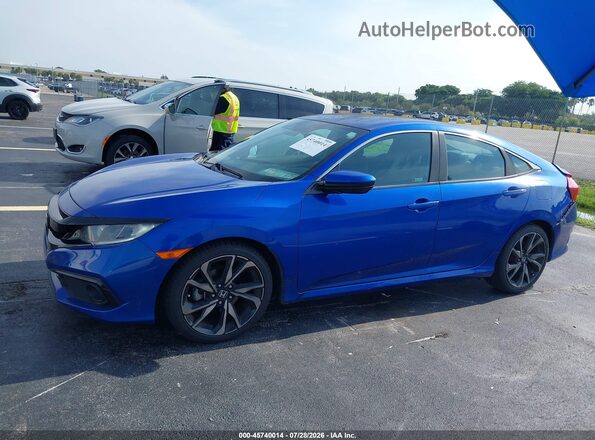 2HGFC2F84KH583117 2019 HONDA CIVIC Blue სალონის 360-გრადუსიანი ხედი