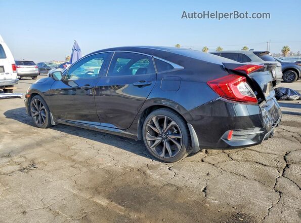 2HGFC2F84KH594215 2019 HONDA CIVIC Black უკანა მარცხენა