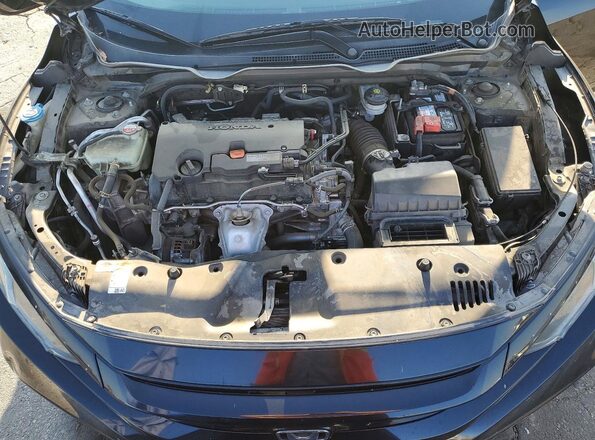 2HGFC2F84KH594215 2019 HONDA CIVIC Black უკანა სალონის ხედი