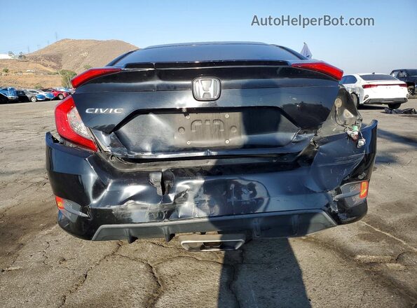 2HGFC2F84KH594215 2019 HONDA CIVIC Black უკანა ხედი