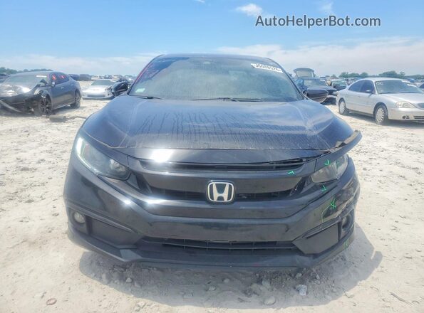 2HGFC2F84KH605889 2019 HONDA CIVIC Черный Вид спереди