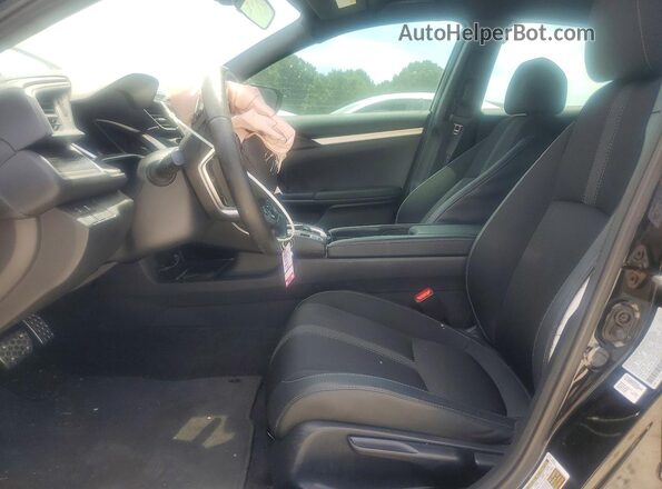 2HGFC2F84KH605889 2019 HONDA CIVIC Черный Вид салона спереди