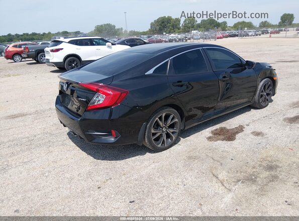 2HGFC2F84KH605892 2019 HONDA CIVIC Black Trasero derecho