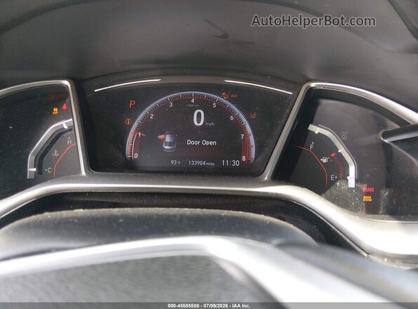 2HGFC2F84KH605892 2019 HONDA CIVIC Black Vista de los asientos traseros