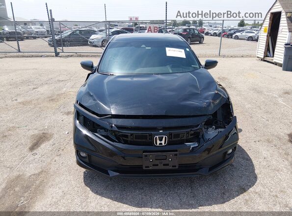 2HGFC2F84KH605892 2019 HONDA CIVIC Black Vista interior trasera