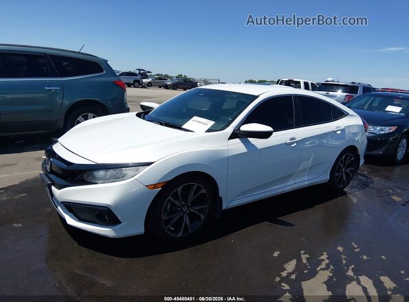 2HGFC2F84LH510721 2020 HONDA CIVIC White Передня ліва чверть
