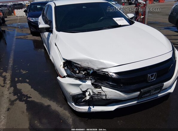 2HGFC2F84LH510721 2020 HONDA CIVIC White Вид спереду