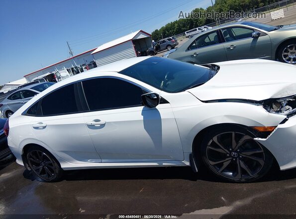 2HGFC2F84LH510721 2020 HONDA CIVIC White Вид задньої частини салону