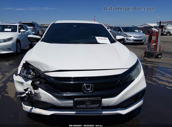 2HGFC2F84LH510721 2020 HONDA CIVIC White Вид щитка приладів