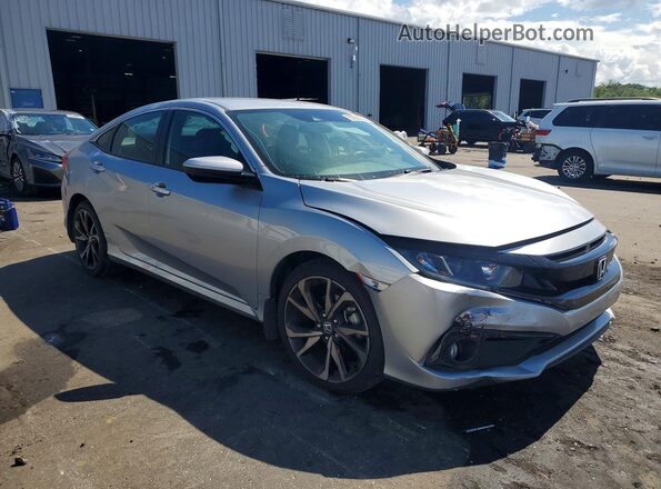 2HGFC2F84LH511237 2020 HONDA CIVIC Серебряный Передняя правая четверть