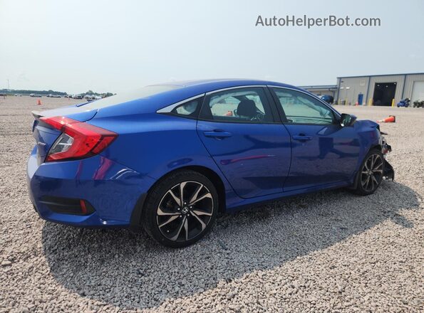 2HGFC2F84LH518947 2020 HONDA CIVIC Blue უკანა მარჯვენა