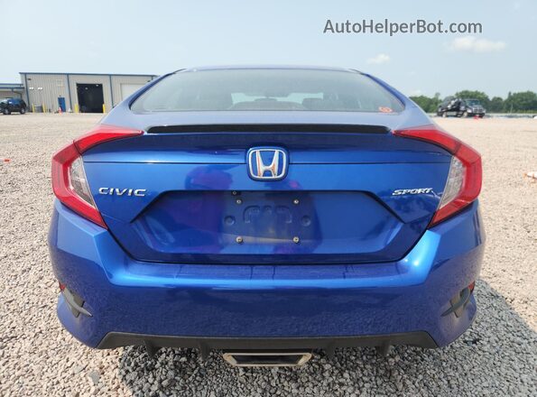 2HGFC2F84LH518947 2020 HONDA CIVIC Blue უკანა ხედი