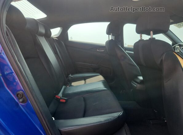 2HGFC2F84LH518947 2020 HONDA CIVIC Blue უკანა სავარძლების ხედი