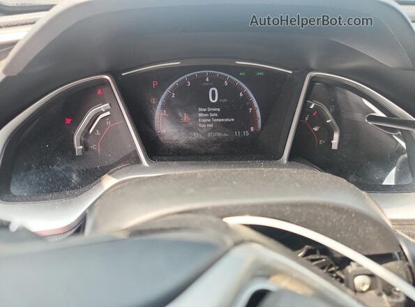 2HGFC2F84LH518947 2020 HONDA CIVIC Blue ხელსაწყოთა პანელის ხედი