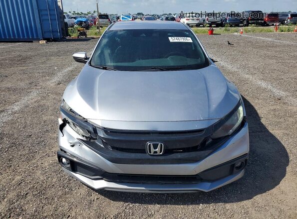 2HGFC2F84LH551964 2020 HONDA CIVIC Silver Front view